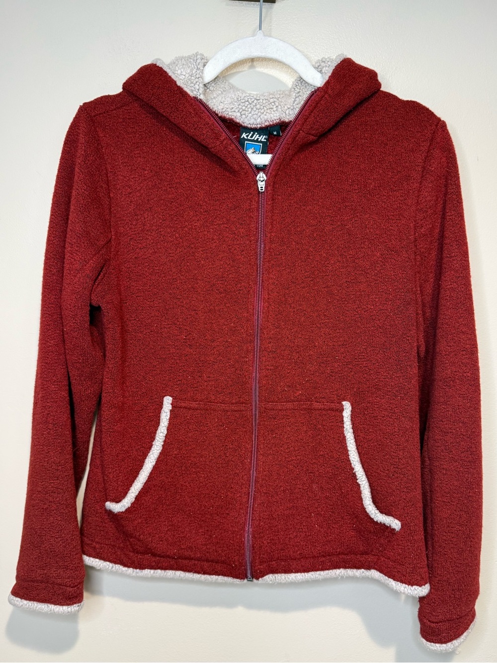 Kühl Red Alfpaca Fleece Zip Up Hoodie